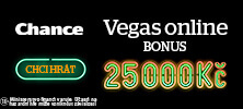 Zaregistrujte se v online casinu Chance Vegas a získejte bonus 25 000 Kč