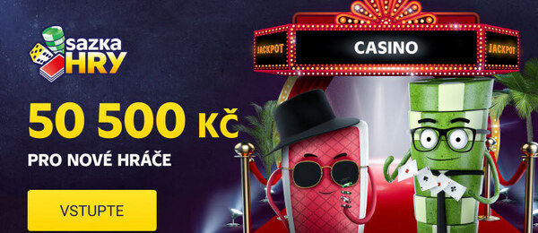 Vstupní bonus u Sazka Her: 300 Kč zdarma + 100 FREE spinů za vklad