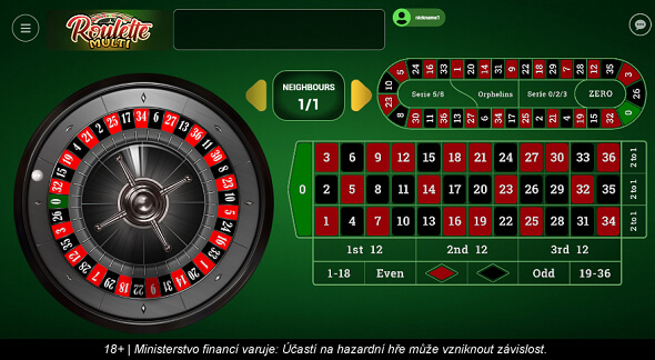 Multi Roulette v online casinu SYNOT TIP - registrujte se a hrajte s bonusem zdarma