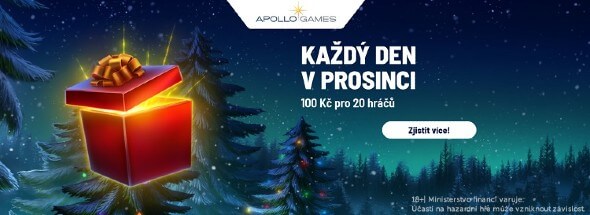 Prosincové dárky na Apollo Games casinu