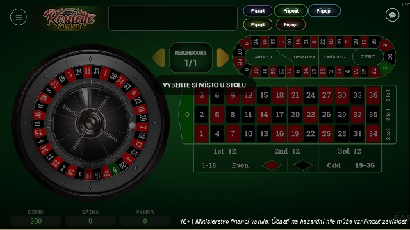 Multi Ruleta na SYNOT TIP casinu