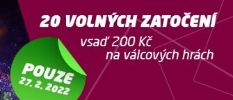 20 volných zatočení od SYNOT TIPu