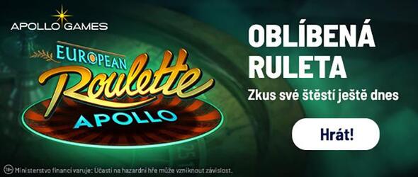 Apollo Games CZ casino s jackpotovou ruletou