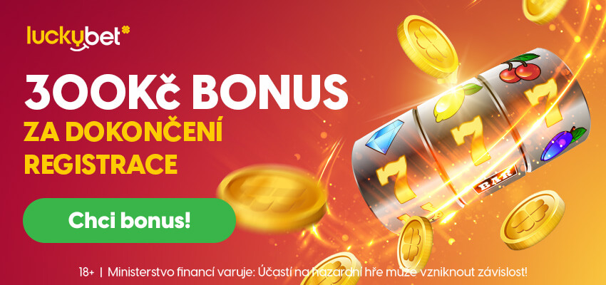 LuckyBet bonus za registraci pro nové hráče.