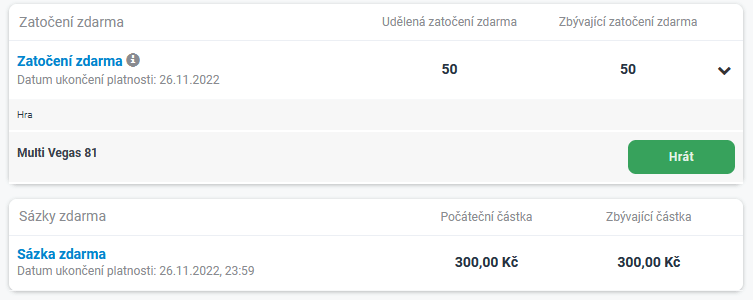 Dlouhodobé bonusy u Betana - 300 Kč zdarma a 50 free spinů