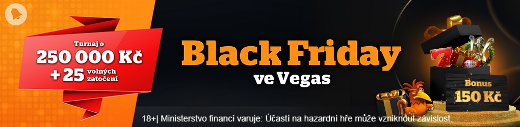 Black Friday u Chance Vegas - free spiny a turnaj