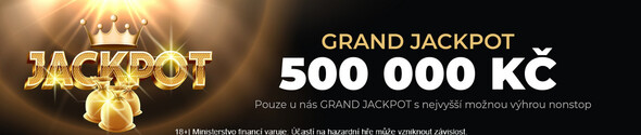 Jackpot Grandwin vyplácí vždy 500 000 Kč