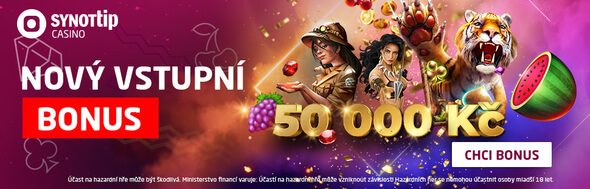 Vstupní casino bonusy od SYNOT TIP