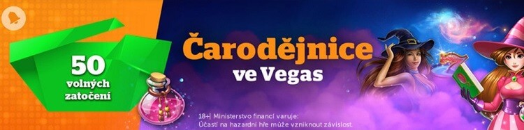 Čarodějnice ve Vegas - zahrajte si s free spiny nebo zabojujte v turnaji.