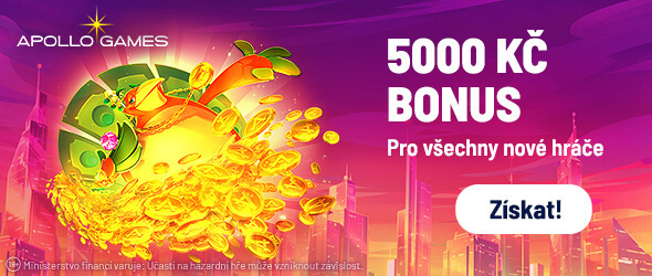 Pobavte se v Apollo casinu s bonusem až 5 000 Kč i bez promo kódu ZDE