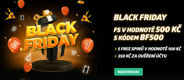 U Betana běží Black Friday akce – free spiny s hodnotou 500 Kč