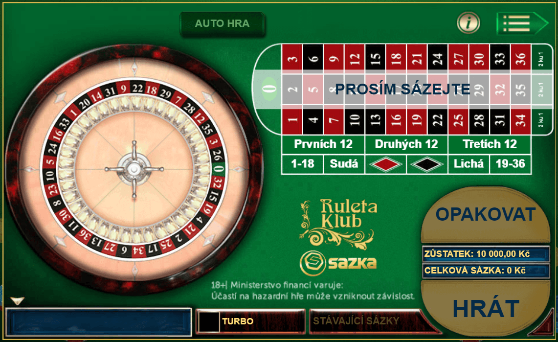 Ruleta Klub u Sazka Her