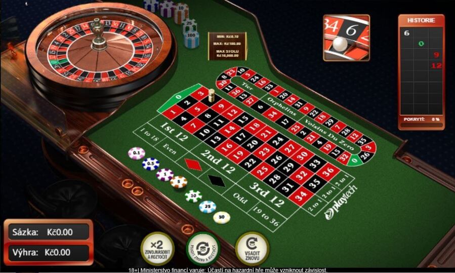 Classic Roulette v online casinu Fortuna