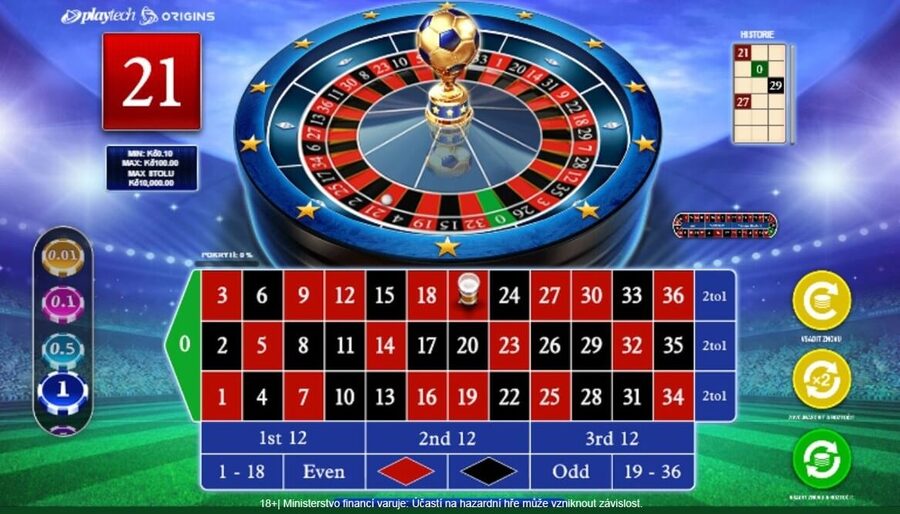 Football Roulette v online casinu Fortuna Vegas
