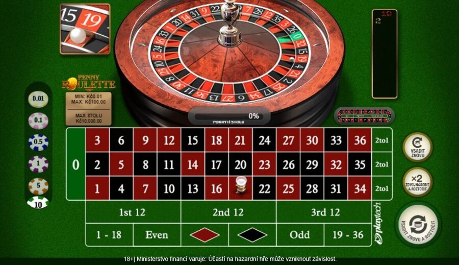 Penny Roulette v online casinu Fortuna
